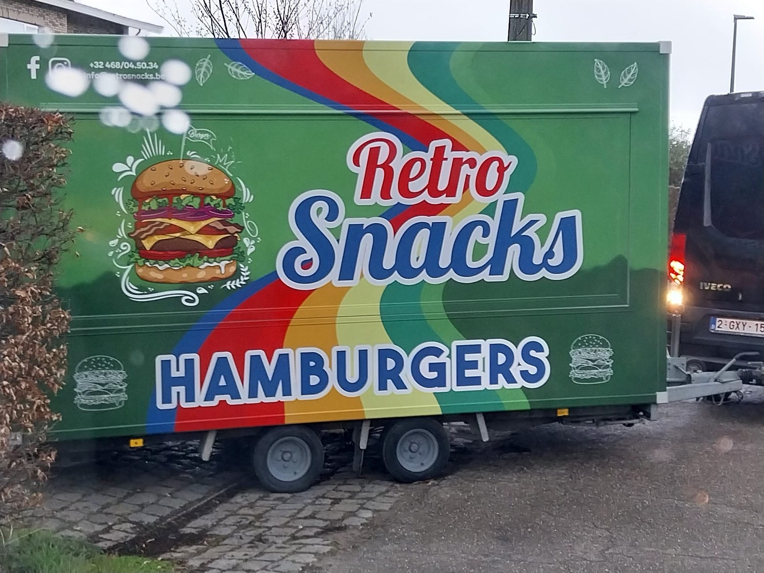 Hamburger foodtruck van Friet Mobiel